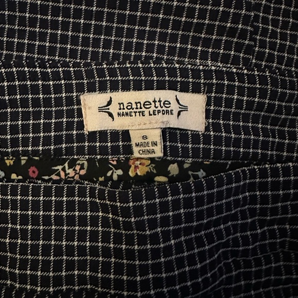 Nanette Lepore Black White Grid Slim Ankle Pants Women’s Size Small - Picture 6 of 6